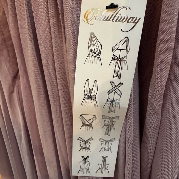 NWT Lipsy Bridesmaid multiway maxi dress in lavender size 2 - Picture 14 of 14